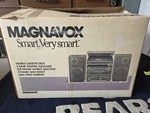 Magnavox Stereo Turntable & Dual Cassette W/ Speakers AS305M New Open Box.. Fixed Price $400.00.