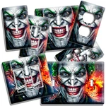 Vibrant Joker Supervillain Dark Knight Light Switch Outlet Wall Plate Room Decor. Fixed Price $19.79.