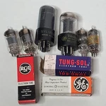 Electron Vacuum Tubes Vintage Lot Of 8 Rca Tung-sol Sylvania Westinghouse. Fixed Price $19.99.