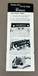 Mcintosh Panloc System Manual D-1315. Fixed Price $99.95.