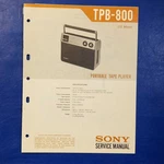 Sony TPB-800 Service Manual Original Paper Oem Repair Guide Usa. Fixed Price $29.44.