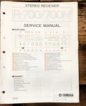 Yamaha R-700M Receiver Service Manual *original*. Fixed Price $24.97.