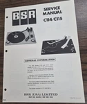 Bsr C114/C115 Turntable Service Manual - Oem. Fixed Price $11.50.