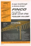 1965 Finco Color-ve-log Television Outdoor Antenna Vhf Fm Vintage Print Ad. Fixed Price $15.95.