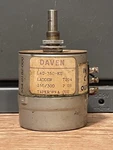 Vintage Daven LAQ-350-KU 150/300 Ohm Pot Rotary Attenuator W/cue Function. Fixed Price $65.00.