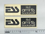 Ess Heil AMT-1B Bookshelf Speaker Badge Logo Emblems. Fixed Price $9.95.