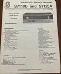 Sherwood S7110B S7125A Am/fm Stereo Receiver Original Service Repair Manual. Fixed Price $24.94.