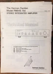 Harman Kardon Hk Vxi PM-645 Amplifier Service Manual *original*. Fixed Price $24.97.