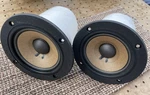 A+ Pair (2) 1977 Pioneer Midrange Speakers 10-719A Hpm 60 6.3 6.4 Dcr W/screws. Fixed Price $75.88.