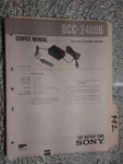 Sony DCC-2400B Service Manual Original Repair Book Acc Car Battery Cord. Fixed Price $25.00.