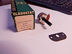 Vintage 1960 Nos Clarostat B47-1000-S Potentiometer 0.5 Watt. Fixed Price $5.00.