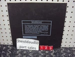 Bsr Turntable C129R2/M/7 & H Bottom Panel Parting Out C129/C116. Fixed Price $9.99.