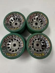 Nos Hyper Witch Doctor Chrome Core 62MM Speed Roller Skating Wheels Blue 4 Pack. Fixed Price $75.00.