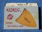 Astatic N351-1S W-68MGS A-220 4G-01S General Electric Needle 33 Rpm Sapphire. Fixed Price $22.00.