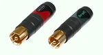 (one Pair) Neutrik NF2C-B/2 Profi Phono Rca Plugs Marked Red And Black. Fixed Price $31.45.