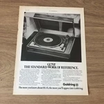 GRAM168 Magazine Advert 11X8 Goldring GL75P Turntable. Fixed Price $12.14.