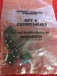 CD19FD561J03 Cde Mica Capacitors 560PF500VJ 10 Pcs Nos. Fixed Price $7.50.