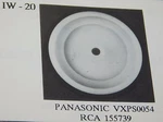 Idler Wheel / IW20 Panasonic VXPS0054 Rca 155739 Vcr Pieces (qzty). Fixed Price $11.66.
