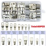 60PCS Sc Tinned Copper Ring Lug Wire Connectors Bare Cable Terminals - New. Fixed Price $16.66.