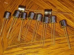 Western Electric 61C N-ch Jfet Transistor/lot Of 10/NOS/TO-18 Gold Leads. Fixed Price $30.00.