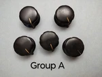Qty 5 Viz/rca Black Bakelite Pointer Knob 1" Skirt Diameter For Audio & Radio. Fixed Price $129.99.