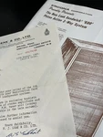 Hj Leak Sandwich 600 Speaker Original Brochure & Letter JO1337. Fixed Price $26.95.