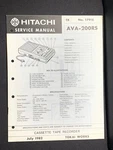 Hitachi HTA-12 FT-12 HA-12 Ks Sa Ew Zs Bk Es Vs Service Manual Amplifiier. Fixed Price $99.99.