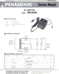 Panasonic Service Manual RD-9428 (scanned Pdf E-format). Fixed Price $16.99.