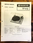 Sanyo Tp X1S Record Player / Turntable Service Manual *original*. Fixed Price $19.97.