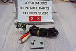 Technics SL-220 Rca Plugs, Ground Wire, & Cartridge Interface. P/n SFDP212-02. Fixed Price $19.99.