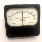 Vintage Broadcast Mixer Panel Gates Vu Meter Model 741 Cycle Per Second -works. Fixed Price $75.00.