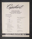 Capehart Model 8TP-4C Service Manual. Am/fm Mpx Receiver Channel Tape Player. Fixed Price $14.99.