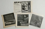 1970S Pioneer Akai Kenwood Stereo Equipment Headphone Audiophile Print Lot. Fixed Price $6.99.