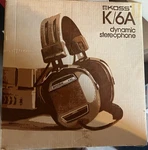 Vintage Box Only Koss K/6A Dynamic Stereophone Headphones 1970S Collectable Prop. Fixed Price $12.99.