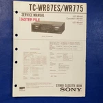 Sony TC-WR87ES TC-WR775 Service Manual Original Paper Oem Repair Guide Usa. Fixed Price $37.44.