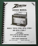 Zenith Trans-oceanic Royal D7000 Service Manual: W/ 11"X26" Foldout Schematic. Fixed Price $20.00.