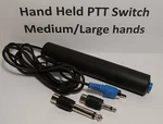 Held Ptt Switch W/ 3.5 Mm 1/8 1/4 Rca Momentary Latched Large Hands Black. Fixed Price $34.95.