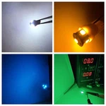 (5) Led 8V Wedge Lamps Receiver Nikko NR-1019 /bulbs Dial Meter -color Choice. Fixed Price $10.98.