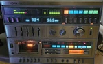 Vtg Yorx M2685A Stereo Double Cassette Track Turntable System Japan. Fixed Price $199.99.