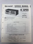 Vintage Sharp Service Manual Model Number RT-1144. Fixed Price $30.00.