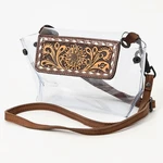 Ad American Darling Clear Tooled Genuine Leather Western Women Handbag. Fixed Price $60.00.