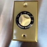 Calrad 40-646 CSS-3 Vintage Dual Stereo Speaker Selector Switch. Fixed Price $49.99.
