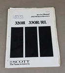 Scott Stereo Receivers 320R 330R/RL Service Manual D-6200. Fixed Price $74.95.