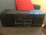Hitachi TRK-W540W Double Twin Deck Vintage Boombox Ghetto Blaster. Fixed Price $35.84.