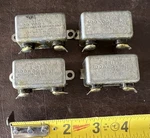 4 Vintage Cornell-dubilier Bypass Bathtub Capacitors For Display .5 Mfd 600VDC. Fixed Price $25.00.