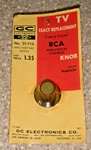 Vintage Rca 101010 Horizontal Control Knob/ Retaining Spring Maroon Plastic Nos. Fixed Price $14.99.
