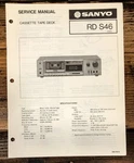 Sanyo RD-S46 Cassette Service Manual *original*. Fixed Price $11.97.
