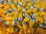 (15) Orange 8V-WEDGE Base Lamps LED/SX-680 SX1050 SX1250-METER-DIAL-PIONEER. Fixed Price $19.99.
