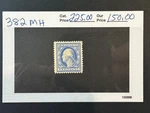 Scott # 382 Mh 2024 Catalogue Value $ 225.00. Fixed Price $120.00.
