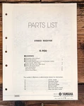 Yamaha R-900 Receiver Parts List Manual *original*. Fixed Price $14.97.
